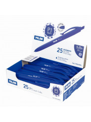 Boite-de-25-stylos-P1-touch-bleu-MILAN