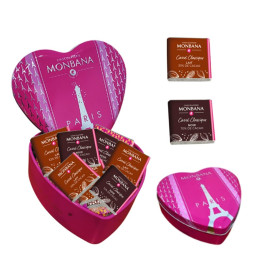 Coeur en métal 30 chocolats...