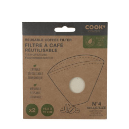 2 filtres à café lavable en...