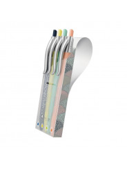 Etui-souple-4-stylos-couleurs-P1-Silver-MILAN