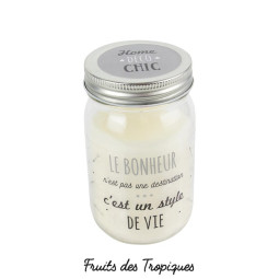 Bougie "Le bonheur n'est...