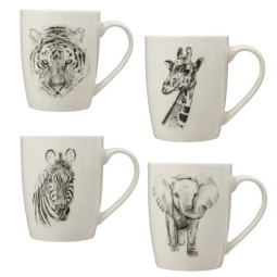 Collection safari 4 mugs 36 cl