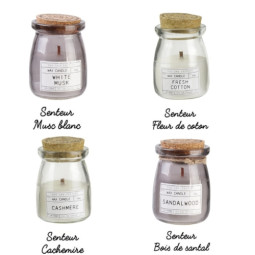 Bougies top liège mèche...