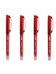 Sachet-de-4-stylos-à-bille-encre-gel-rouge-MILAN