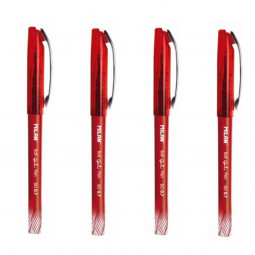 Sachet-de-4-stylos-à-bille-encre-gel-rouge-MILAN