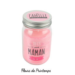 Bougie "Tu es une maman en or"