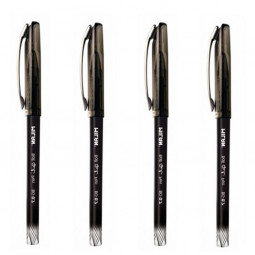 Sachet-de-4-stylos-à-bille-encre-gel-noire-MILAN