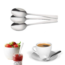 6 petites cuillères inox