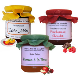 Assortiment 3 confitures...