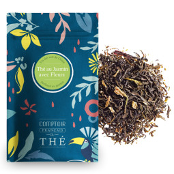 Jasmin avec fleurs thé vert...