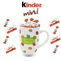 Mug vert à motifs "Joyeuses...