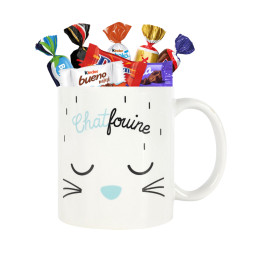 Mug Chatfouine 33 cl garni...