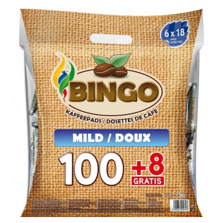 BINGO-café-doux-6 x 18 dosettes