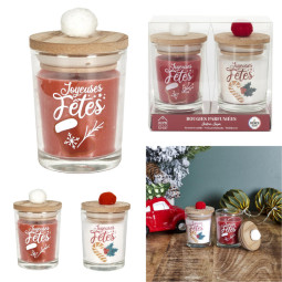 Bougies Joyeuses Fêtes