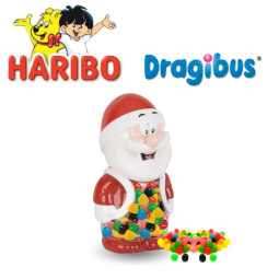 Tirelire Père Noël + Dragibus