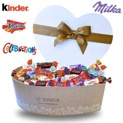 Coffret coeur "Bonheur" 80...