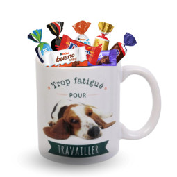 Mug chien "Trop fatigué" 30...