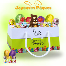 Panier rectangle "Joyeuses...
