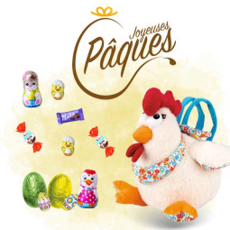 Sac à main poule beige + 30...