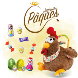 Sac à main poule marron +...