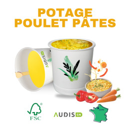 Potage poulet aux pâtes -...