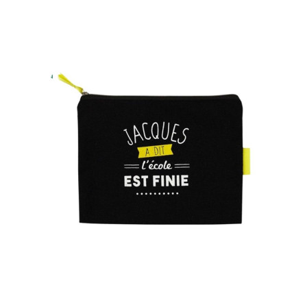 Pochette-en-tissu-noir-jacques-a-dit-l'école-est-finie