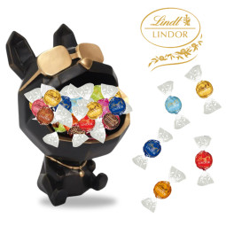 Statue chien Bulldog noir...