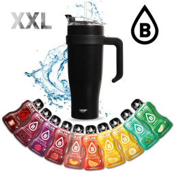 Mug isotherme 1,2L noir +...