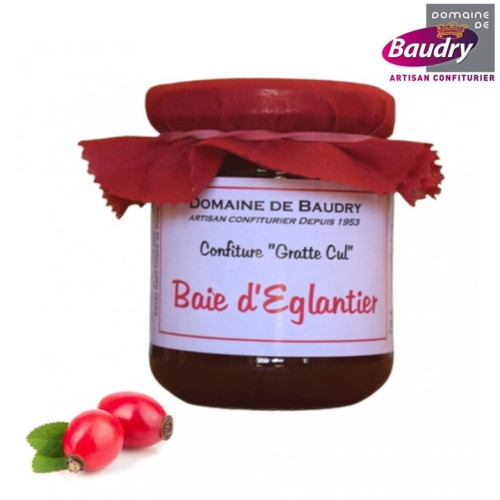 BAUDRY-confiture-baie d'églantier-pot-en-verre-250g