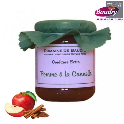 BAUDRY-confiture-pomme-a-la-cannelle-pot-en-verre-250-g