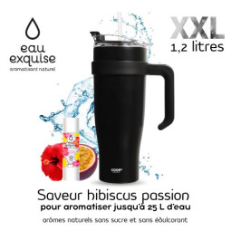 Mug isotherme noir 1,2L +...