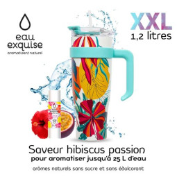 Mug isotherme tropical bleu...