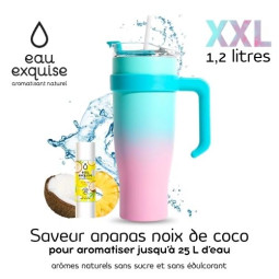 Mug isotherme bicolore bleu...