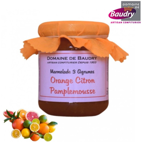 Marmelade-3-agrumes-BAUDRY-pot-en-verre-250gr