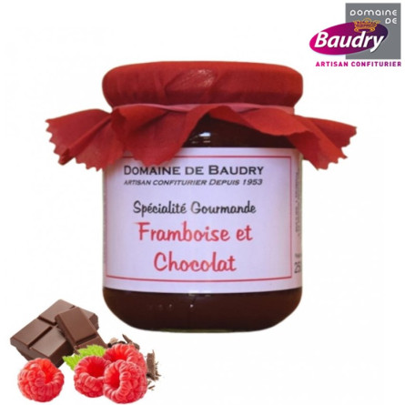 Spécialité-gourmande-framboise-et-chocolat-pot-en-verre-250g