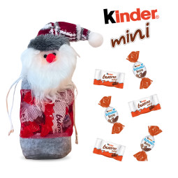 Petit pochon gris Père Noël...