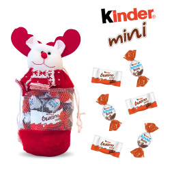 Petit pochon rouge Renne 30...