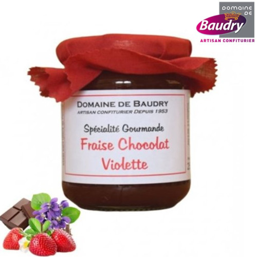 Spécialité-gourmande-fraise-chocolat-violette-BAUDRY-250-gr