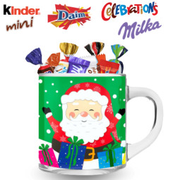 Mug Père Noël 20 chocolats