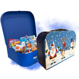 Valisette de Noël bleue...