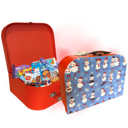 Valisette de Noël bleue...