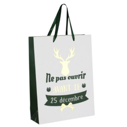 Sac "Ne pas ouvrir avant le...