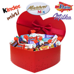 Coffret coeur rouge - 80...