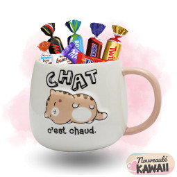 Mug 3D "chat" 40cl KAWAÏ +...