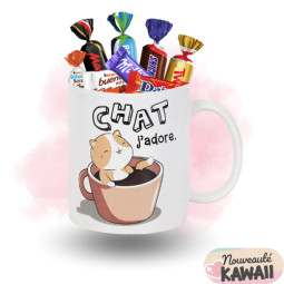 Mug "Chat j'adore" 32cl...