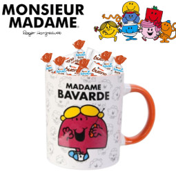 Mug-Monsieur-Madame-BAVARDE-garnie-de-20-chocolats-Kinder