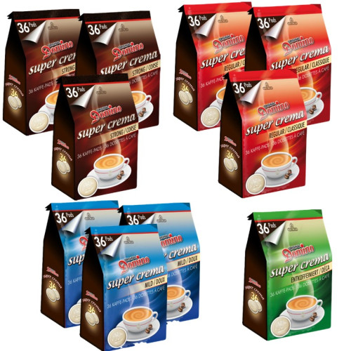 Dosettes de café compatibles SENSEO - Pads emballées individuellement