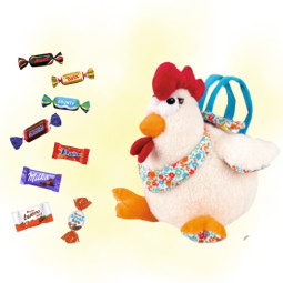 Sac à main poule beige + 25...