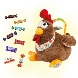 Sac à main poule marron +...