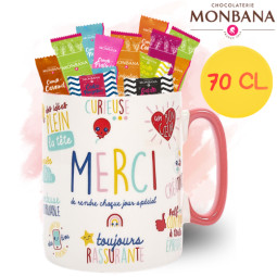 Mug 70cl "MERCI" + 60...